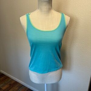 Women's Blue & Green Tank Top by Arizona Jean Co - Size XS